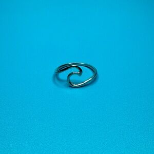 Wave ring. Sterling/925.